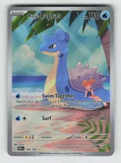 Pokemon - Misty's Lapras - 194/182 Destined Rivals - Illustration Rare - NM - Image 1