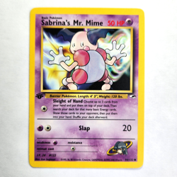 Sabrina's Mr. Mime 94/132 Pokemon TCG 1st Edition Gym Heroes NM Vintage 2000 - Image 2