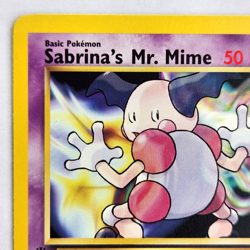 Sabrina's Mr. Mime 94/132 Pokemon TCG 1st Edition Gym Heroes NM Vintage 2000 - Image 3