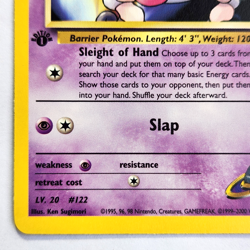 Sabrina's Mr. Mime 94/132 Pokemon TCG 1st Edition Gym Heroes NM Vintage 2000 - Image 5