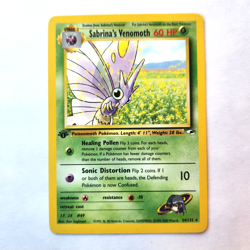 Sabrina's Venomoth 34/132 Pokemon TCG 1st Edition Gym Heroes NM Vintage 2000 - Image 2