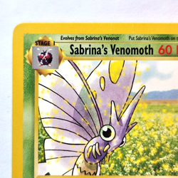 Sabrina's Venomoth 34/132 Pokemon TCG 1st Edition Gym Heroes NM Vintage 2000 - Image 3