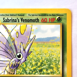 Sabrina's Venomoth 34/132 Pokemon TCG 1st Edition Gym Heroes NM Vintage 2000 - Image 4