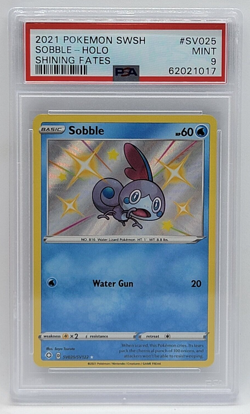 2021 Pokemon SWSH Shining Fates Shiny Holo Rare SV025 - PSA MINT 9 - SOBBLE - Image 1