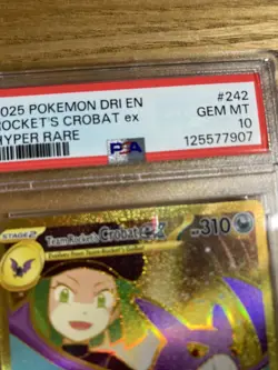 Pokemon TCG Team Rockets Crobat EX 242/182 Destined Rivals - PSA 10 - Image 2