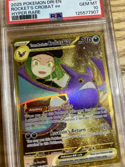 Pokemon TCG Team Rockets Crobat EX 242/182 Destined Rivals - PSA 10 - Image 3