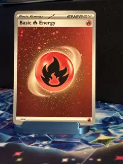 Basic Fire Energy (Cosmos Holo) 002 Sve: Scarlet & Violet Holo Near Mint Pokemon - Image 1