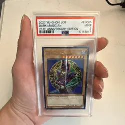Yu-Gi-Oh Dark Magician LOB 25th Anniversary Edition PSA 9 Graded Near Mint Slab - Image 1