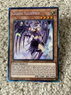 Yugioh Chaos Valkyria TOCH-EN008 Collector Rare 1st Ed NM - Image 1