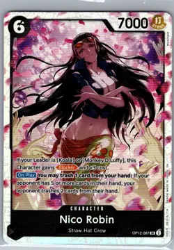 Nico Robin OP12-087 SR English Legacy of the Master - One Piece Card - NM - Image 1