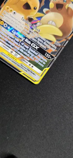 Pokemon GX Unified Minds Alolan Raichu Card 54/236 Ultra Rare SM Holo - Image 2