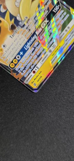 Pokemon GX Unified Minds Alolan Raichu Card 54/236 Ultra Rare SM Holo - Image 5