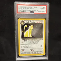 2000 Pokemon Game Promo Dark Persian #17 Nintendo Magazine 60 HP PSA 8 - Image 1