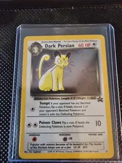 2000 POKEMON GAME PROMO NINTENDO MAGAZINE-60 HP #17 DARK PERSIAN-HOLO PSA 7 - Image 1