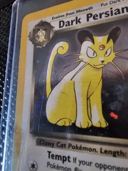 2000 POKEMON GAME PROMO NINTENDO MAGAZINE-60 HP #17 DARK PERSIAN-HOLO PSA 7 - Image 3