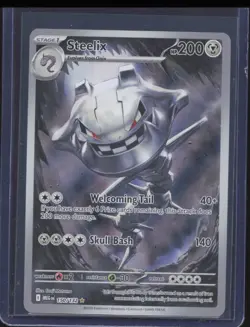 2025 Pokemon Mega Evolution - MEG EN Steelix #150/132 Illustration Rare - Image 1