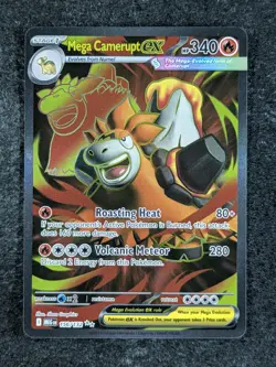 2025 Pokemon Mega Evolution - MEG EN CAMERUPT EX Ultra Rare #156/132 - Image 1
