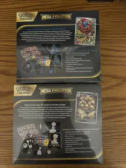 2 Pokemon Mega Evolution Base Set ETB Factory Seal Gardevoir and Lucario 18packs - Image 2