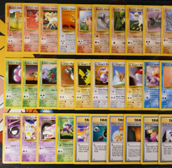 HP (Unlimited) COMPLETE Pokemon GYM HEROES Set 48-Card COMMON Non-Holo WOTC 132 - Image 2