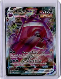 Gengar VMAX Full Art 157/264 Pokemon Card Swsh08: Fusion Strike Holo - Image 1