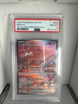 2023 Pokemon 151 English Mew EX #53 SVP Ultra Premium Collection PSA 8 - Image 1