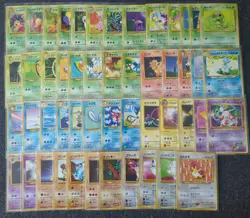 Pokemon Vintage Card Bundle Japanese JP Mix of Sets - Non Holo - NM-MP - x50 - Image 1