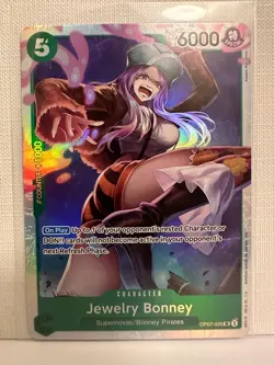 ONE PIECE Card Game TCG / Jewelry Bonney OP07-026 V.1 / SR English NM Waifu - Image 1