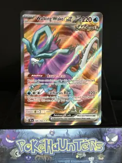 Pokemon Card Walking Wake EX 189/162 Holo Ultra Rare Temporal Forces NM - Image 1