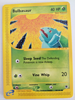 Bulbasaur 95/165 2002 Expedition Pokemon Card TCG WOTC Vintage Non Holo - HP40 - Image 1