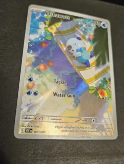 Oshawott 105/086 Sv: White Flare Holo Illustration Rare / IR Pokemon Card NM - Image 5