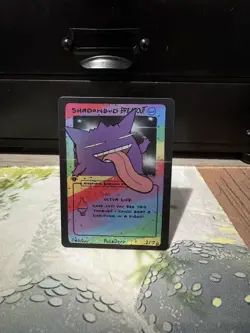 Pokederp BREAKOUT Shadowbud (Gengar) Holo 2/7 - Pokemon Derpy Fan Art Card - Image 1