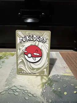 Pokederp BREAKOUT Shadowbud (Gengar) Holo 2/7 - Pokemon Derpy Fan Art Card - Image 2