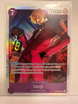 ONE PIECE Card Game TCG / Sanji OP09-065 V.1 / SR English NM - Image 1