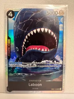 ONE PIECE Card Game TCG / Laboon EB01-048 V.1 / SR English NM - Image 1