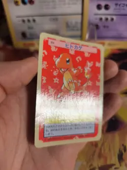 Pokemon Karte Card Topsun 1995 blue back bandai japanese Charmander Glumanda NM - Image 4