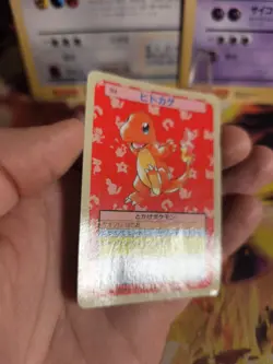 Pokemon Karte Card Topsun 1995 blue back bandai japanese Charmander Glumanda NM - Image 5