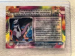 1998 Pokemon Holo Foil card MewTwo Strikes Back - 25 Battle of the Champions - Image 2