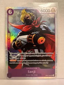 One Piece Card Game Sanji OP07-064 SR Foil - Image 1