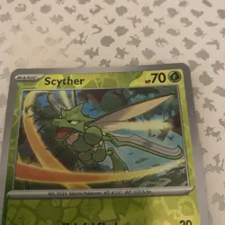 Pokemon Card Scyther Pokemon 151 Reverse Holo Uncommon 123/165 Near Mint - Image 3