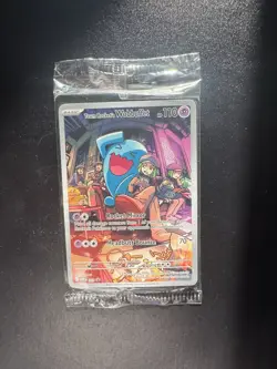 Pokemon TCG Destined Rivals Team Rockets Wobbuffet Promo Card 203 SEALED - Image 1