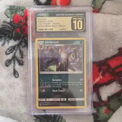 Pokemon Umbreon cosmo Holo Lost Thunder 120/214 CGC Pristine10 Blister Card 2018 - Image 1