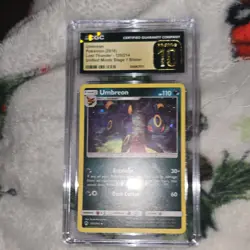 Pokemon Umbreon cosmo Holo Lost Thunder 120/214 CGC Pristine10 Blister Card 2018 - Image 3