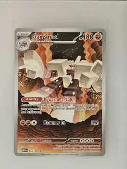 Pokemon TCG Garganacl 147/132 2025 Mega Evolution Illustration Rare Card - NM - Image 1
