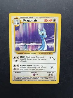 Pokemon Cards: Dragonair 18/102: Base Set Non Holo Rare: LP - Image 1