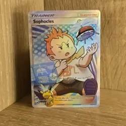 SOPHOCIES TRAINER 146/147 HOLO FULL ART BURNING SHADOWS POKEMON CARD NM - Image 1