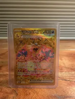 Pokemon TCG Charizard EX Obsidian Flames Holo Hyper Rare Card 228/197 GOLD CARD - Image 1