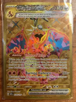 Pokemon TCG Charizard EX Obsidian Flames Holo Hyper Rare Card 228/197 GOLD CARD - Image 2