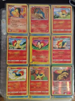 Pokemon Card/Tarjeta 6 Cyndaquil, 2 Quilava, & 1 Typhlosion Card - Image 1