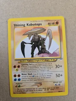 Pokemon Neo Destiny Shining Kabutops Holo Card 108/105 WOTC - Image 1