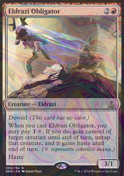 Foil Eldrazi Obligator - Oath of the Gatewatch | MTG Card - Image 3